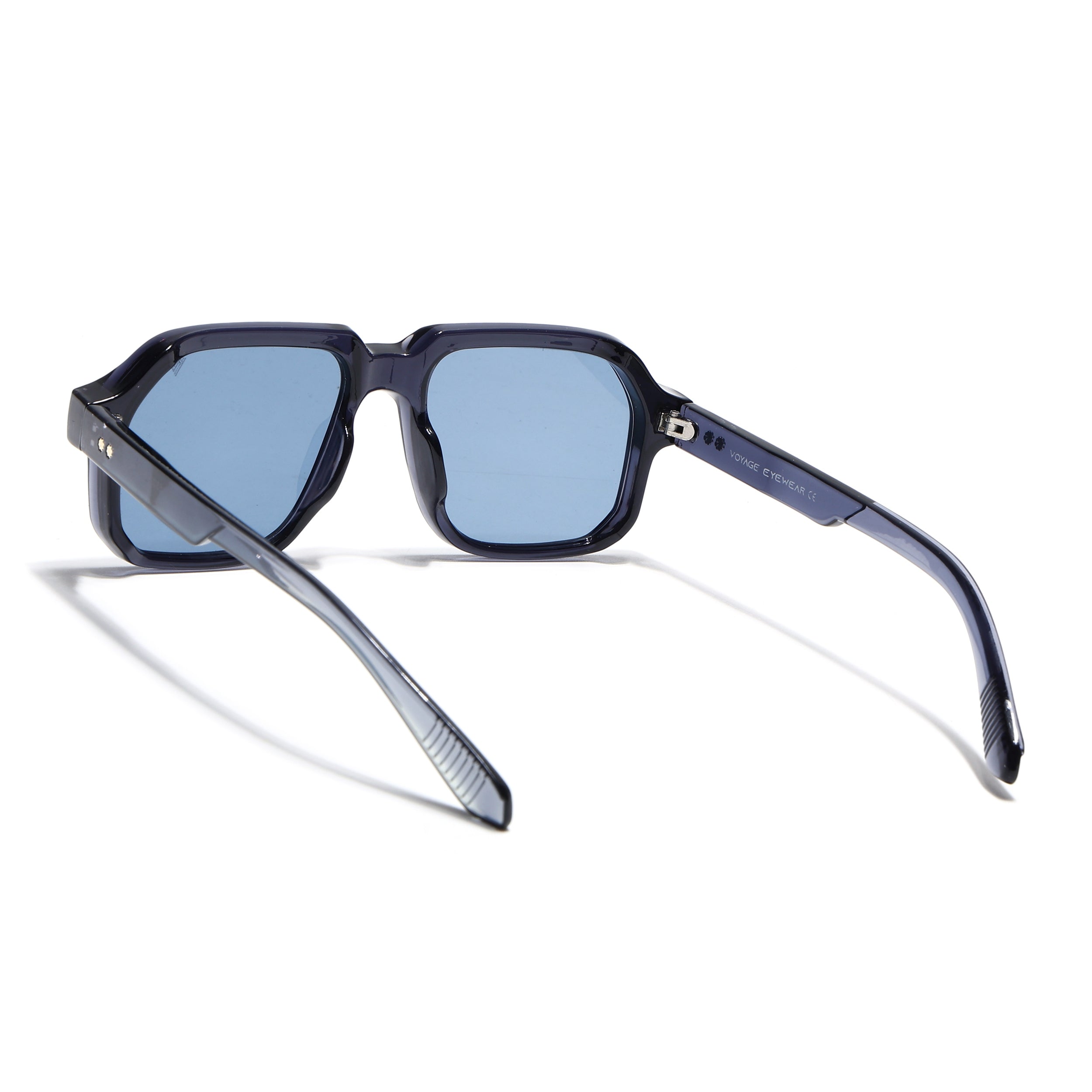 Wayfarer Sunglasses for Men & Women (Blue Lens | Blue Frame - MG7664)