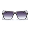 Wayfarer Sunglasses for Men & Women (Grey & Clear Lens | Grey & Transparent Frame - MG7666)