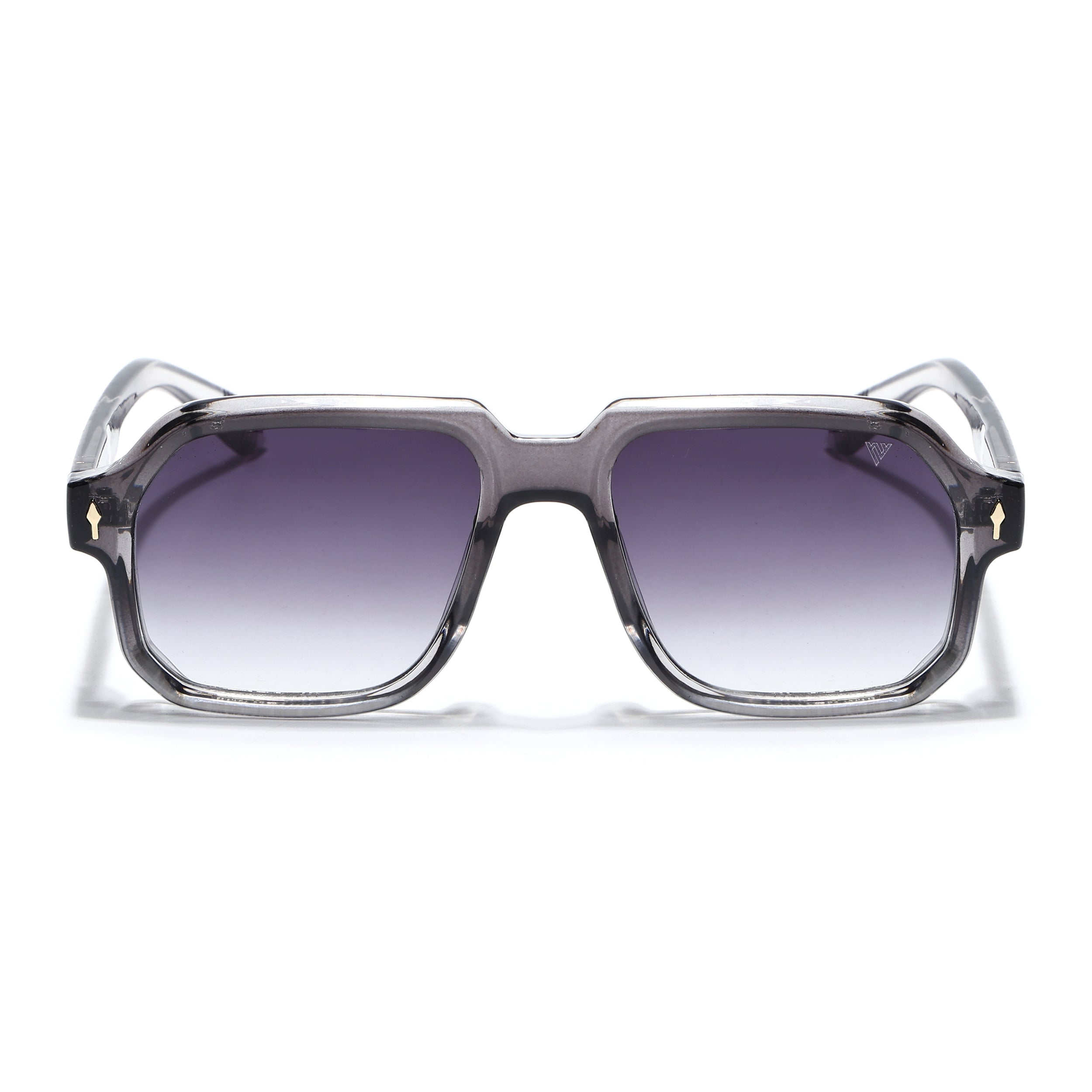 Wayfarer Sunglasses for Men & Women (Grey & Clear Lens | Grey & Transparent Frame - MG7666)