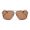 Aviator Polarized Sunglasses for Men & Women (Brown Lens | Brown Frame - SLPMG7228)