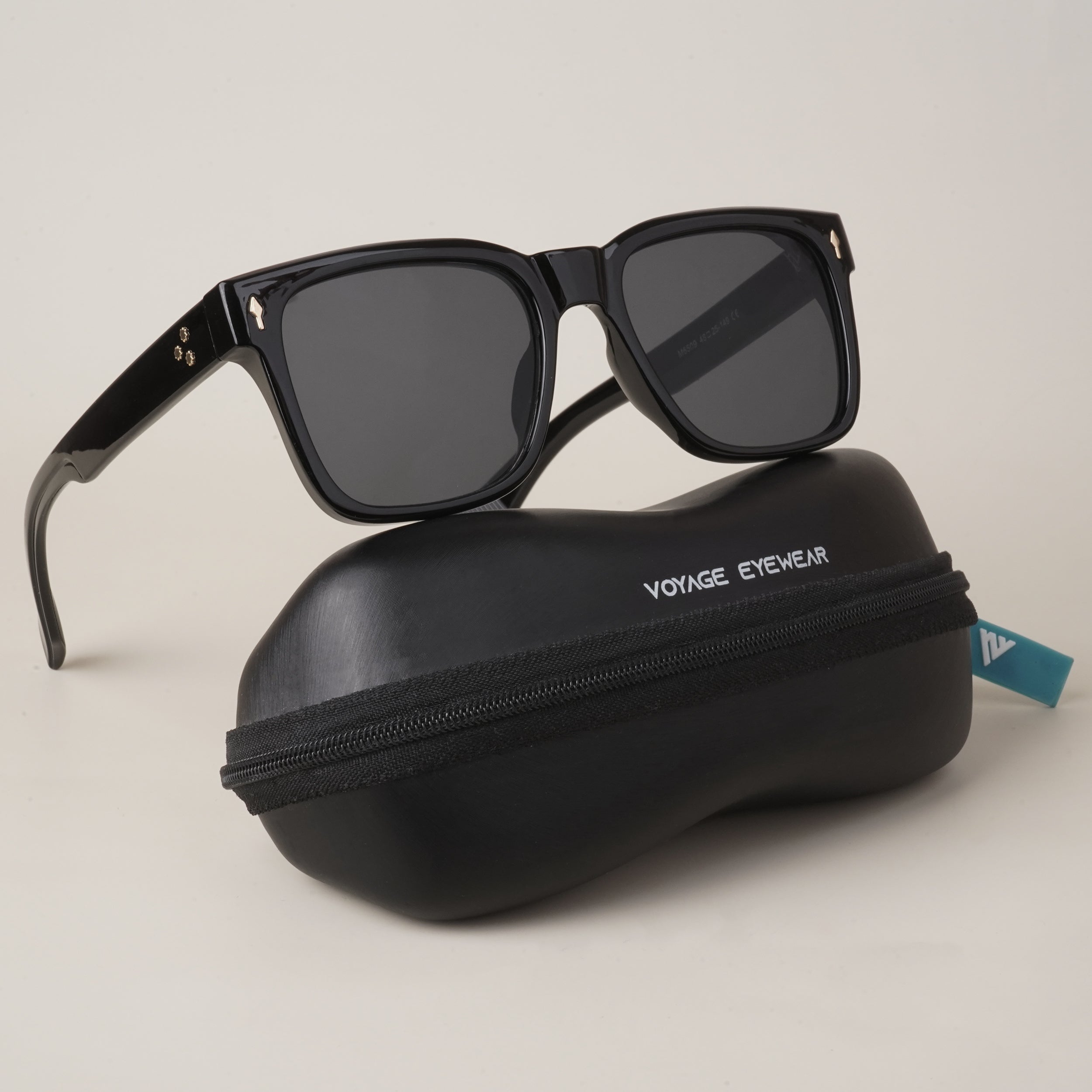 Voyage Black Wayfarer Sunglasses (6508MG3835)