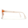 Foldable Round Polarized Sunglasses for Kids -6 yrs To 12 yrs (Black Lens | Orange Frame - PMG5917)