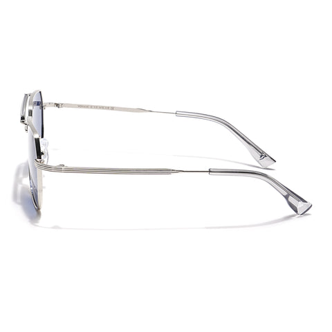 Voyage Select Wayfarer Sunglasses (Blue Lens | Silver Frame - SLPMG6289)