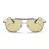 Voyage Select Wayfarer Sunglasses (Green Lens | Silver Frame - SLPMG6290)