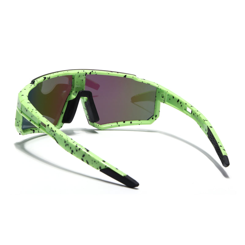 Drift Polarized Sunglasses (Multicolor Lens | Green Frame - PMG5596)