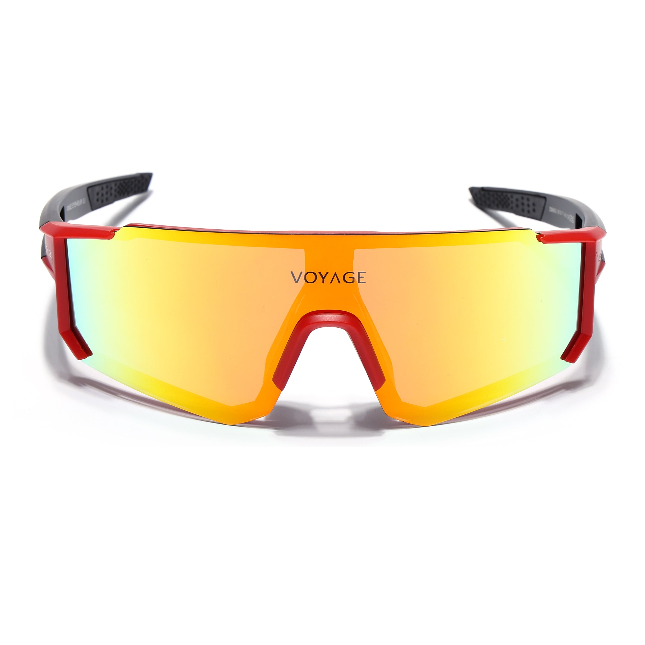 Drift Polarized Sunglasses (Multicolor Lens | Red Frame - PMG5597)