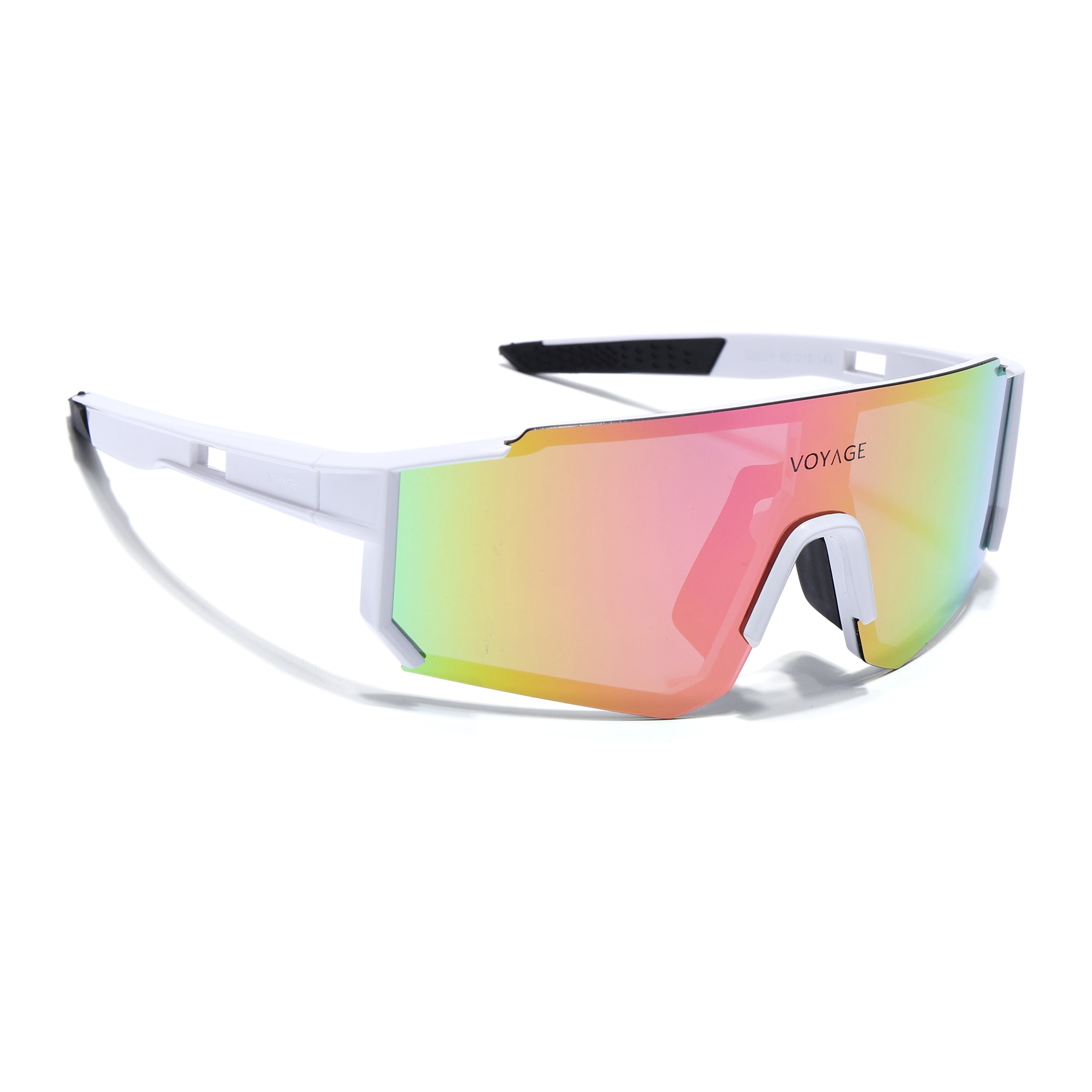Drift Polarized Sunglasses (Multicolor Lens | White Frame - PMG5599)