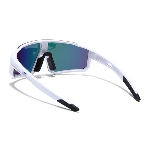 Drift Polarized Sunglasses (Multicolor Lens | White Frame - PMG5599)