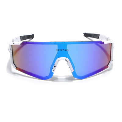 Drift Polarized Sunglasses (Blue Lens | White Frame - PMG5600)