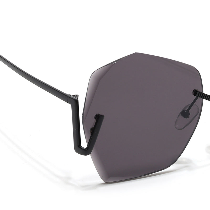 Over Size Sunglasses (Black Lens | Black Frame - MG6430)