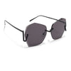 Over Size Sunglasses (Black Lens | Black Frame - MG6430)
