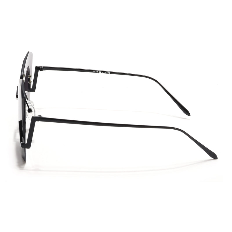 Over Size Sunglasses (Black Lens | Black Frame - MG6430)