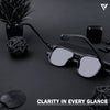Photon | Shine Black Polarized Wayfarer Sunglasses (TR8023PMG4438)