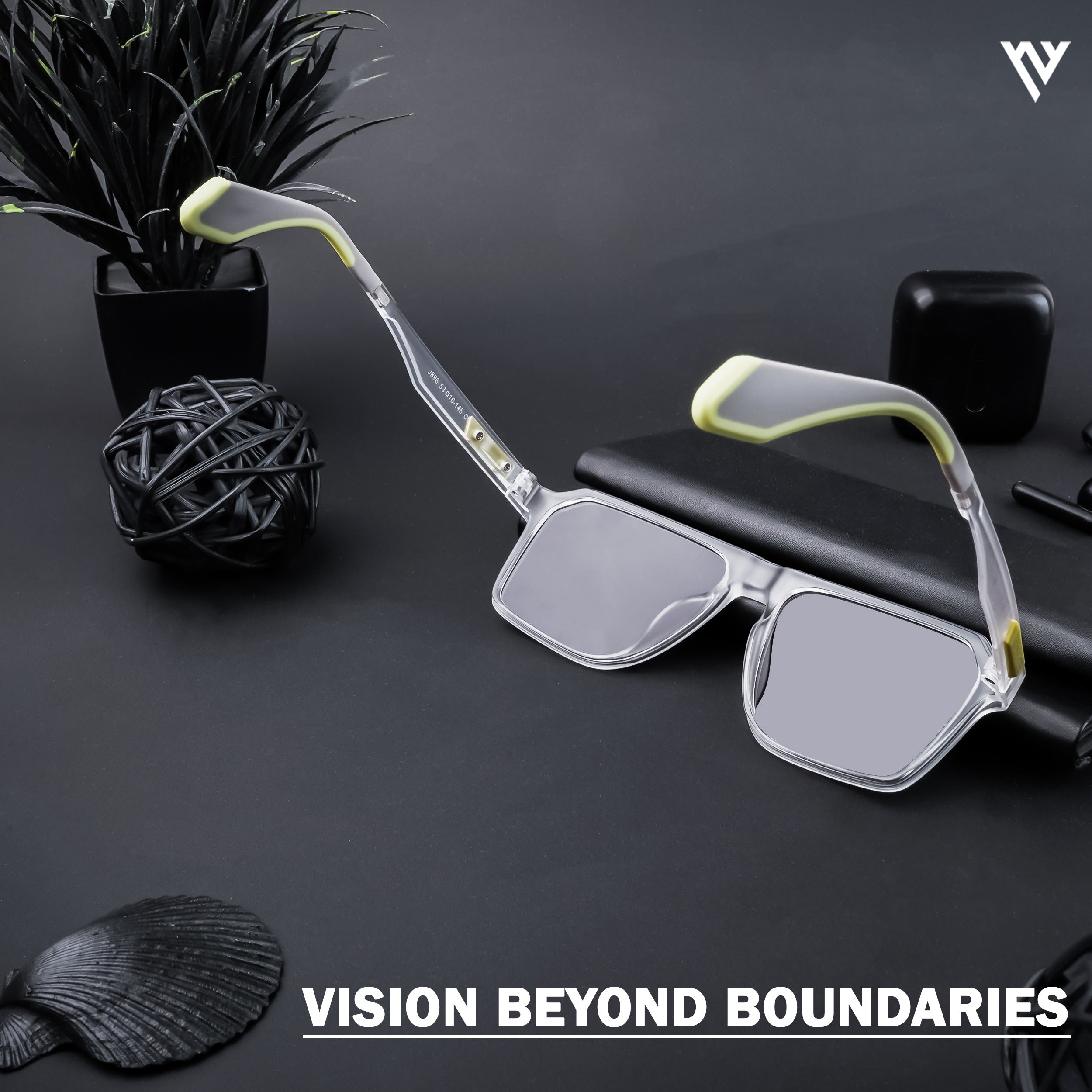 Voyage Exclusive Transparent Polarized Wayfarer Sunglasses for Men & Women (896PMG4455)