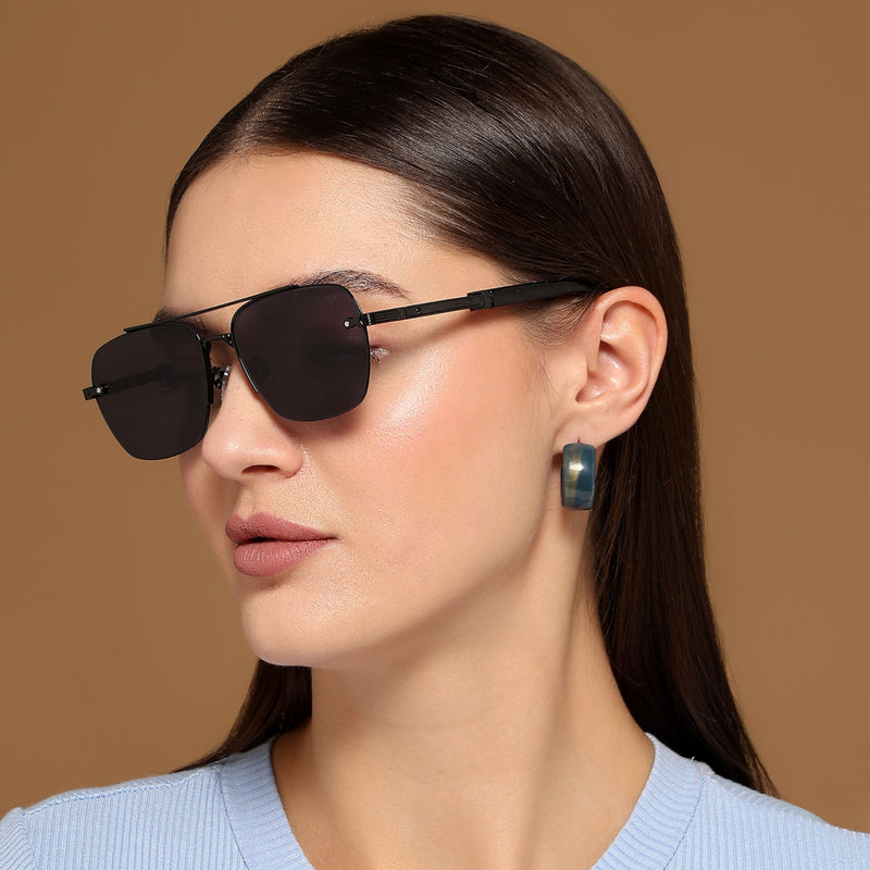 Wayfarer Sunglasses (Black Lens | Black Frame - MG6026)