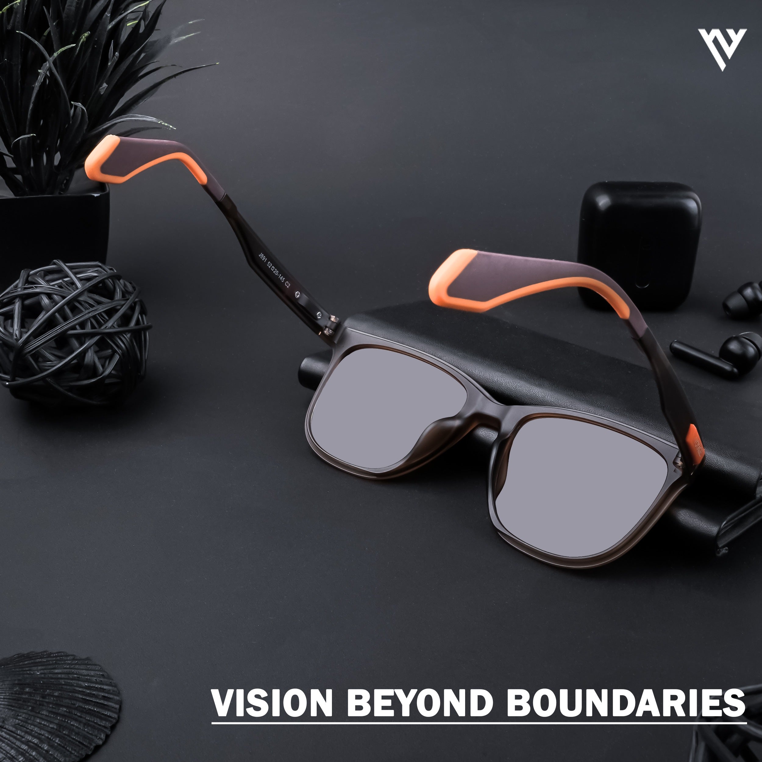 Active Brown Polarized Wayfarer Sunglasses - PMG4466