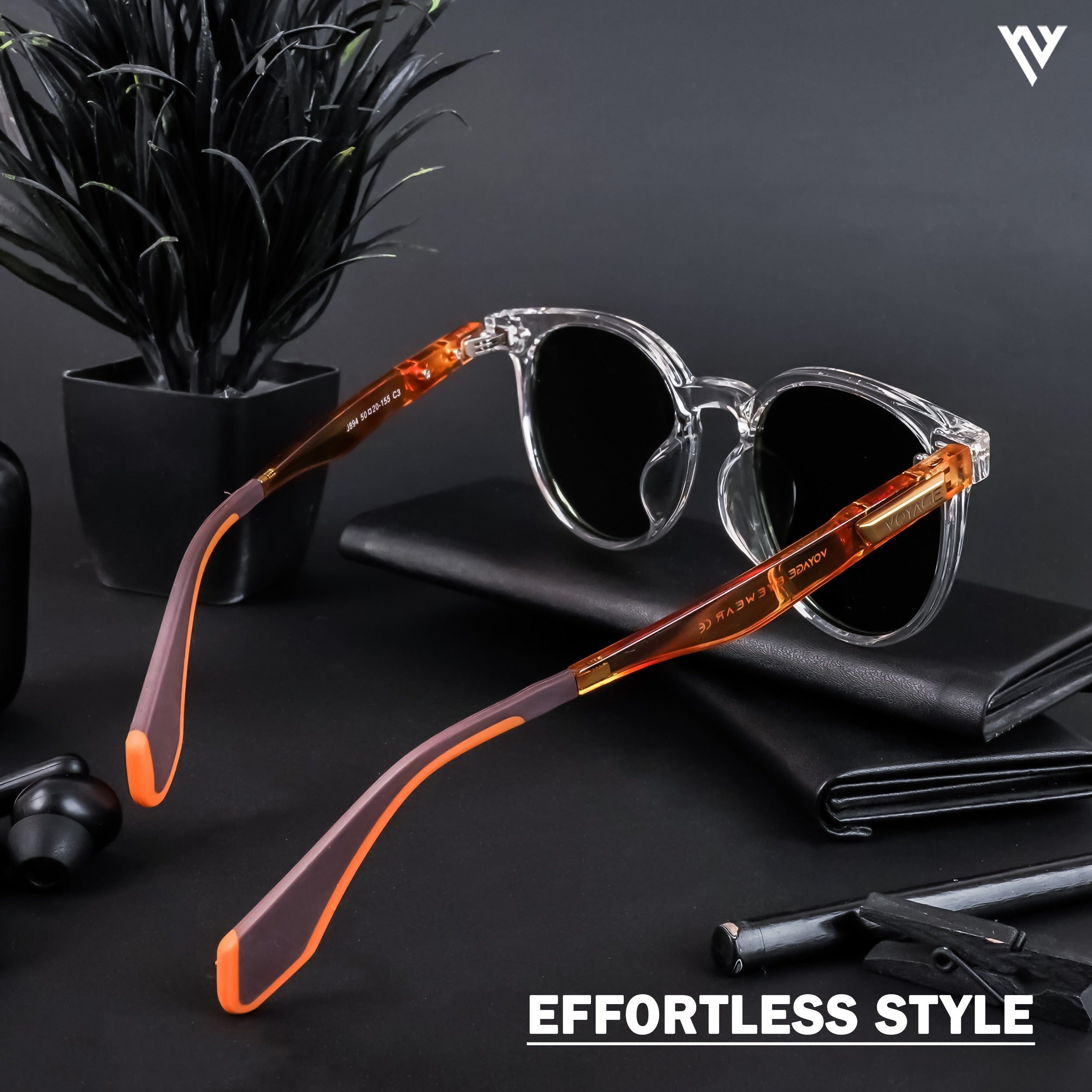 Active Transparent Polarized Round Sunglasses - PMG4471