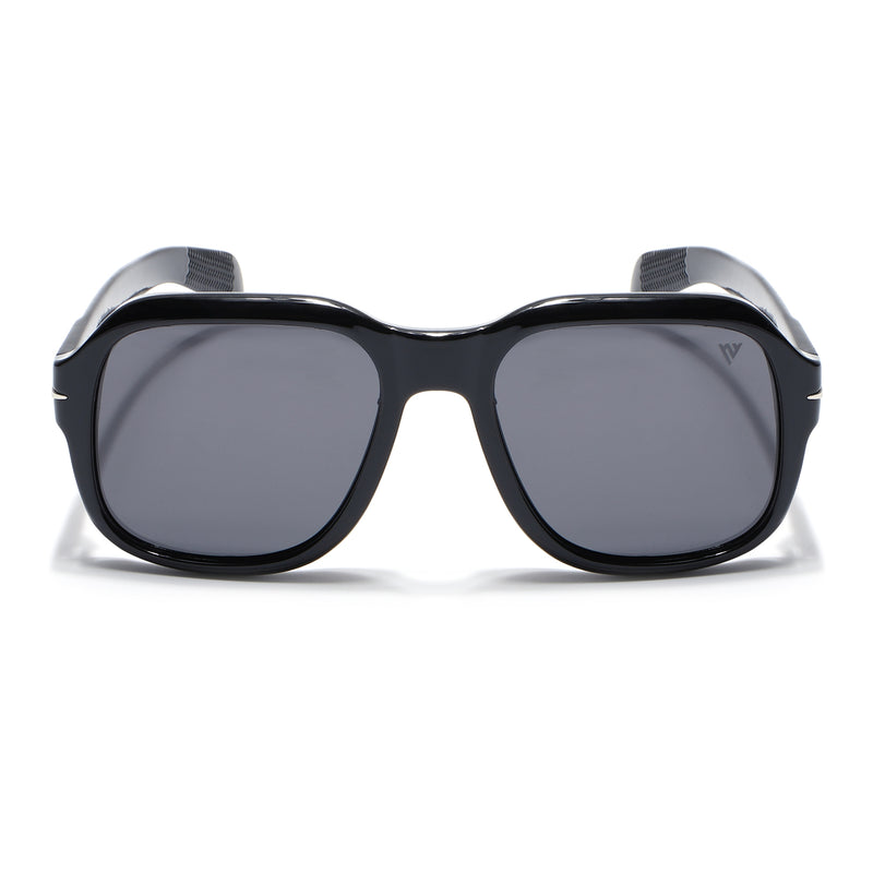 Wayfarer Polarized Sunglasses (Black Lens | Shine Black Frame - PMG4987)