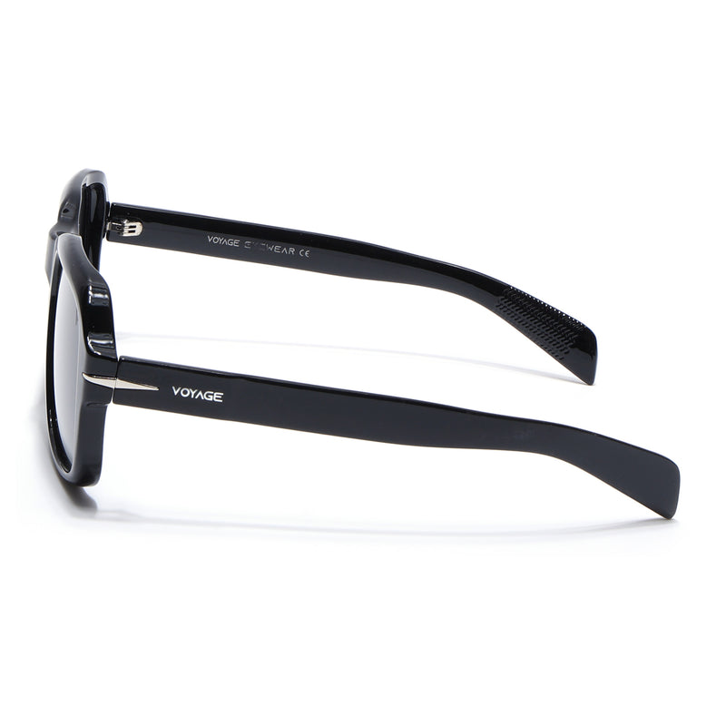 Wayfarer Polarized Sunglasses (Black Lens | Shine Black Frame - PMG4987)