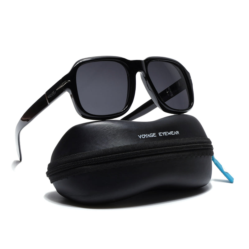 Wayfarer Polarized Sunglasses (Black Lens | Shine Black Frame - PMG4987)