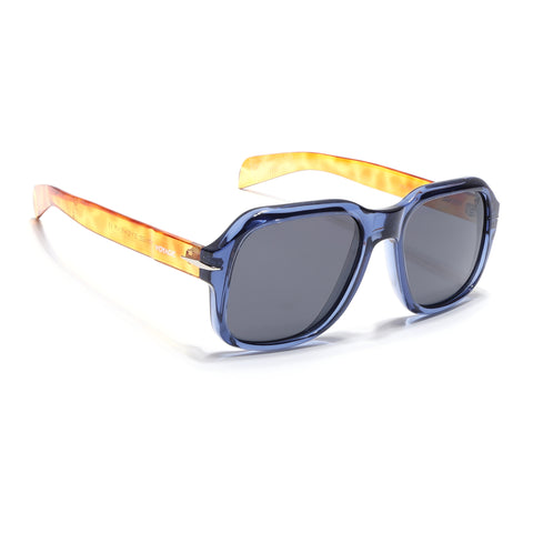 Wayfarer Polarized Sunglasses (Black Lens | Blue Frame - PMG4989)
