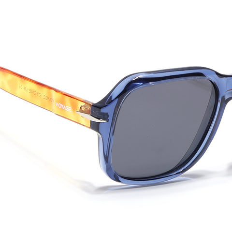 Wayfarer Polarized Sunglasses (Black Lens | Blue Frame - PMG4989)