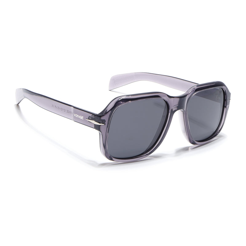 Wayfarer Polarized Sunglasses (Black Lens | Purple Frame - PMG4990)