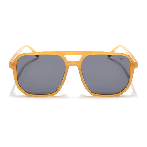 Wayfarer Polarized Sunglasses (Black Lens | Orange Frame - PMG5000)