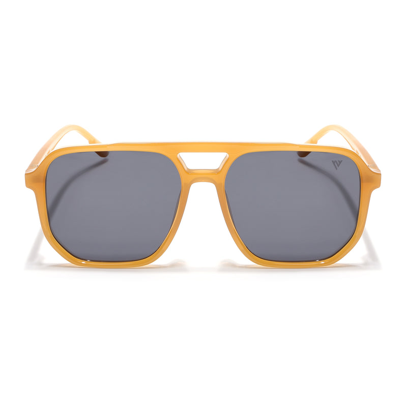 Wayfarer Polarized Sunglasses (Black Lens | Orange Frame - PMG5000)