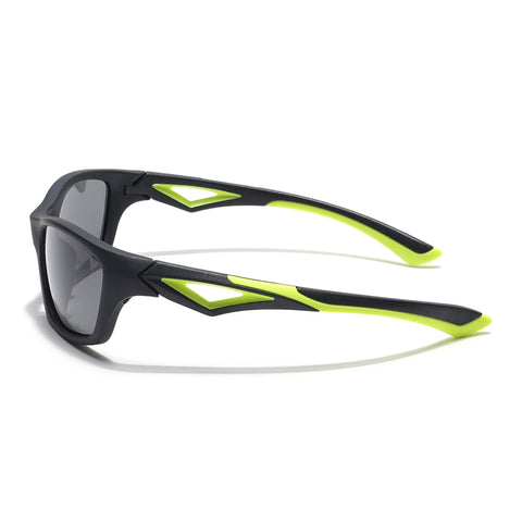Wrap Around Polarized Sunglasses for Kids -6 yrs To 12 yrs (Black Lens | Black Frame - PMG5891)