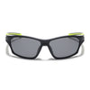Wrap Around Polarized Sunglasses for Kids -6 yrs To 12 yrs (Black Lens | Black Frame - PMG5897)