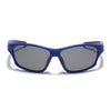 Wrap Around Polarized Sunglasses for Kids -6 yrs To 12 yrs (Black Lens | Blue Frame - PMG5899)
