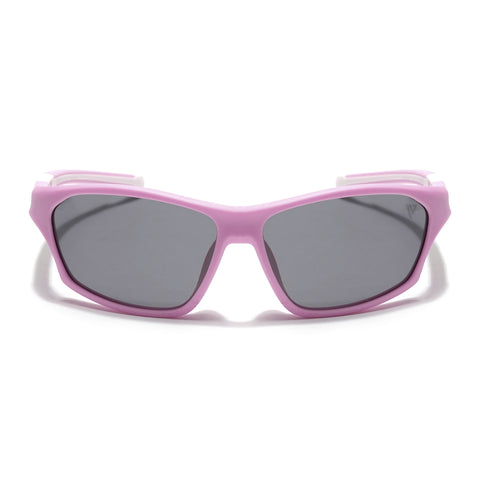 Wrap Around Polarized Sunglasses for Kids -6 yrs To 12 yrs (Black Lens | Pink Frame - PMG5900)
