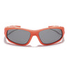 Wrap Around Polarized Sunglasses for Kids -6 yrs To 12 yrs (Black Lens | Orange Frame - PMG5907)