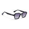 Prizm | Black Hexagonal Polarized Sunglasses | Grey & Clear Lens - PMG7283