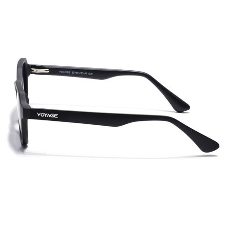 Prizm | Black Hexagonal Polarized Sunglasses | Grey & Clear Lens - PMG7283