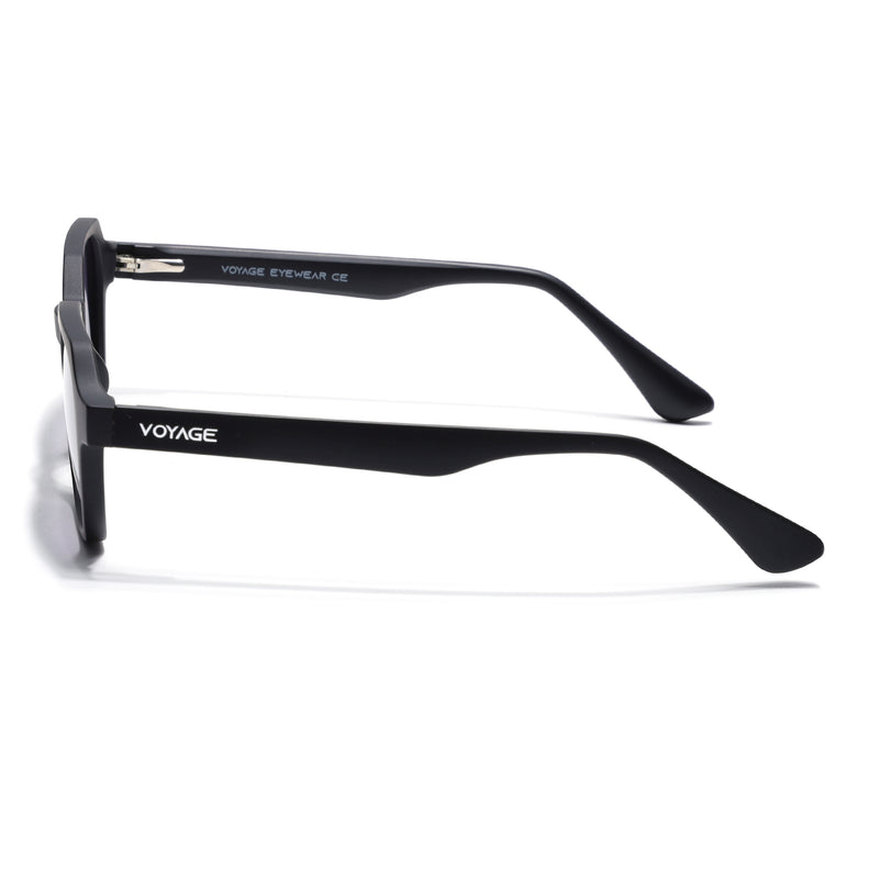 Prizm | Black Hexagonal Polarized Sunglasses | Grey & Clear Lens - PMG7283