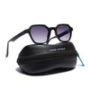 Prizm | Black Hexagonal Polarized Sunglasses | Grey & Clear Lens - PMG7283