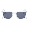 Prizm | Transparent Square Polarized Sunglasses | Black Lens - PMG7293