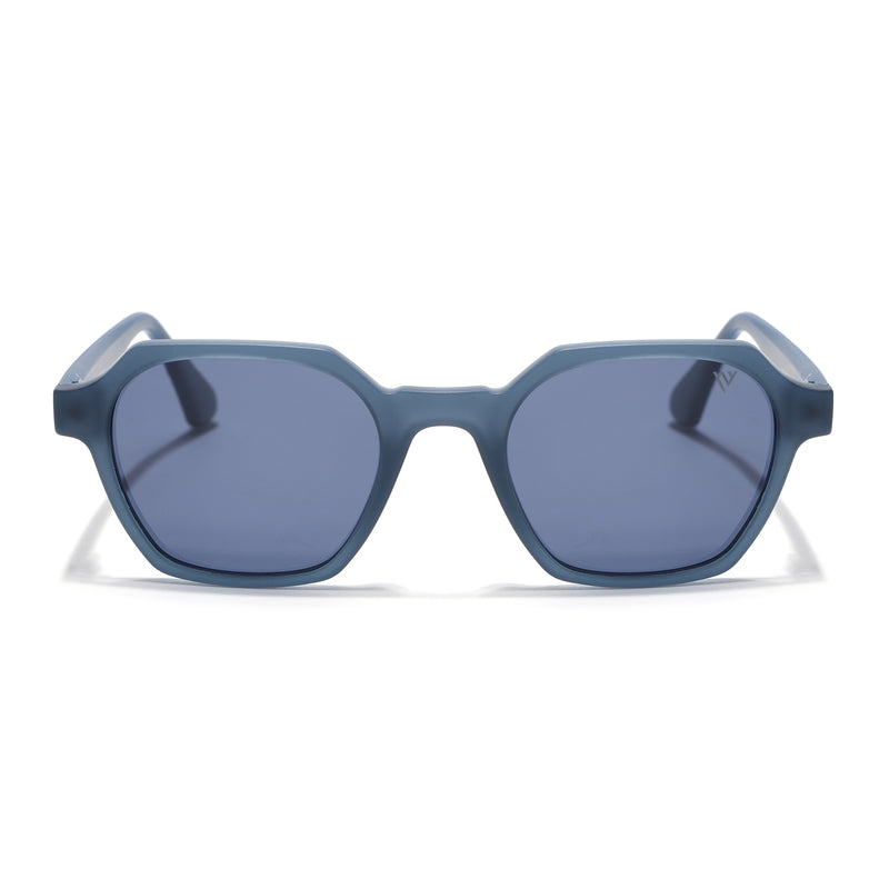 Prizm | Blue Hexagonal Polarized Sunglasses | Grey Lens - PMG7285