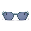 Prizm | Matt Teal Hexagonal Polarized Sunglasses | Grey Lens - PMG7286