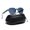 Prizm | Matt Teal Hexagonal Polarized Sunglasses | Grey Lens - PMG7286