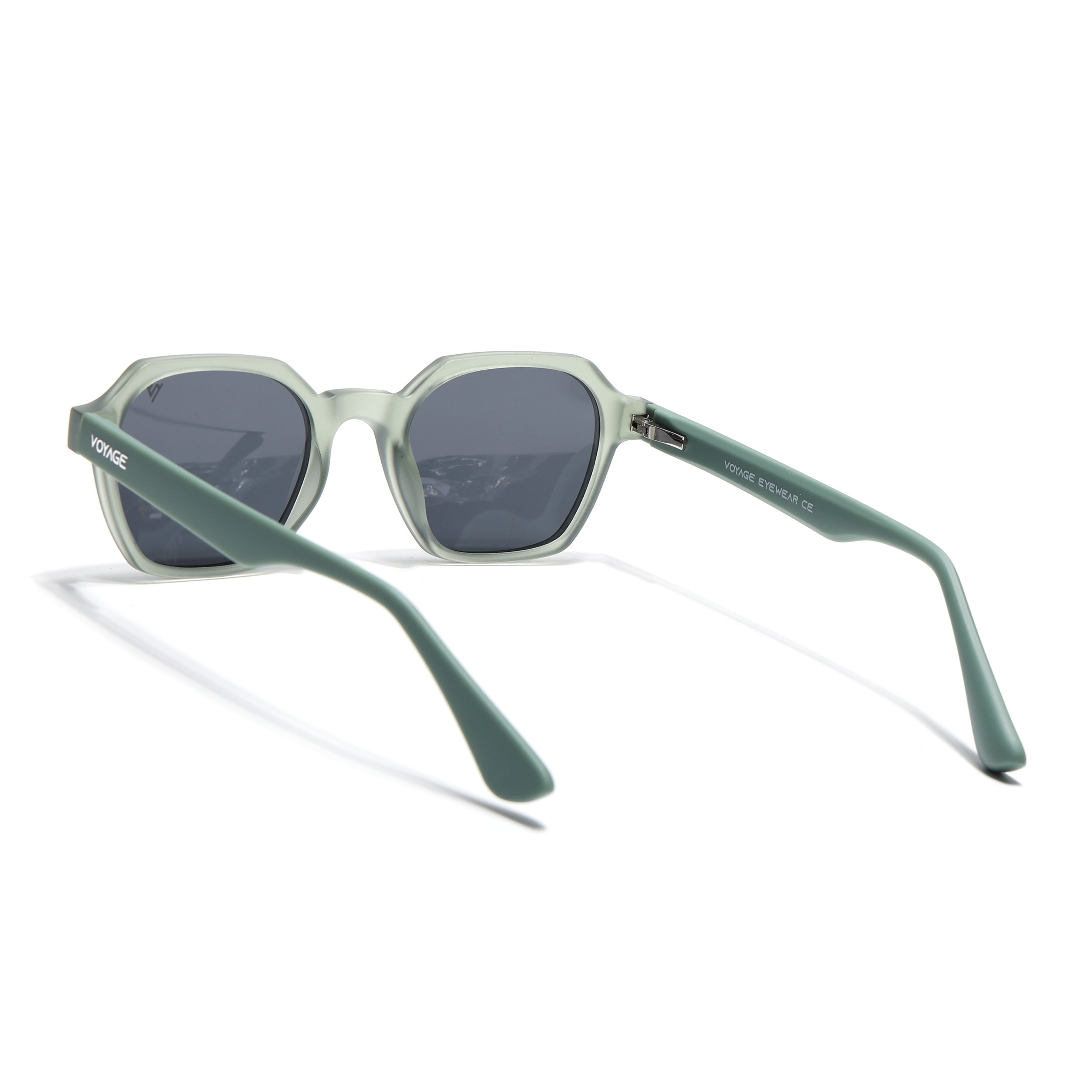 Prizm | Green Hexagonal Polarized Sunglasses | Black Lens - PMG7287