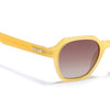 Prizm | Sun Yellow Hexagonal Polarized Sunglasses | Brown & Clear Lens - PMG7289