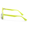 Prizm | Neon Yellow  Hexagonal Polarized Sunglasses | Black Lens - PMG7290