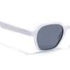 Prizm | White Hexagonal Polarized Sunglasses | Black Lens - PMG7291