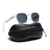 Prizm | White Hexagonal Polarized Sunglasses | Black Lens - PMG7291