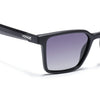 Prizm | Black Square Polarized Sunglasses | Grey & Clear Lens - PMG7292