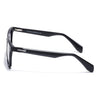 Prizm | Black Square Polarized Sunglasses | Grey & Clear Lens - PMG7292