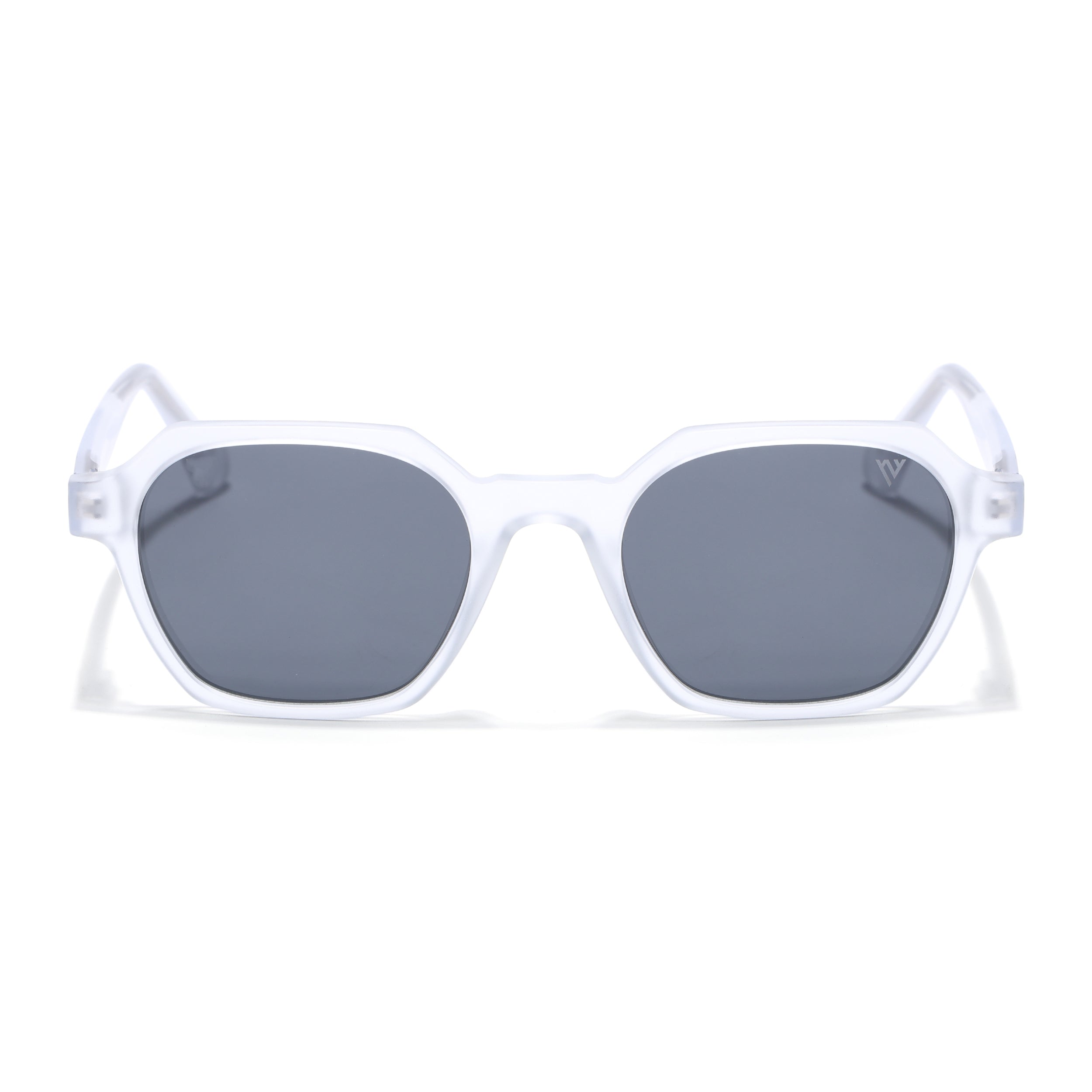 Prizm | Transparent Hexagonal Polarized Sunglasses | Black Lens - PMG7284